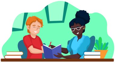 Black Lives Matter, BLM, No Racism, Statement. Young African Americans: man and woman against racism. Black citizens are fighting for equality.