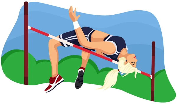 Esporte Isométrico Com Atletas Bola Jogos Olímpicos Competição Atletismo Ilustração — Vetor de Stock