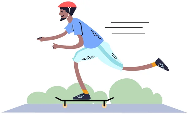 Jeune Homme Faisant Exercice Vectoriel Illustration Conception — Image vectorielle
