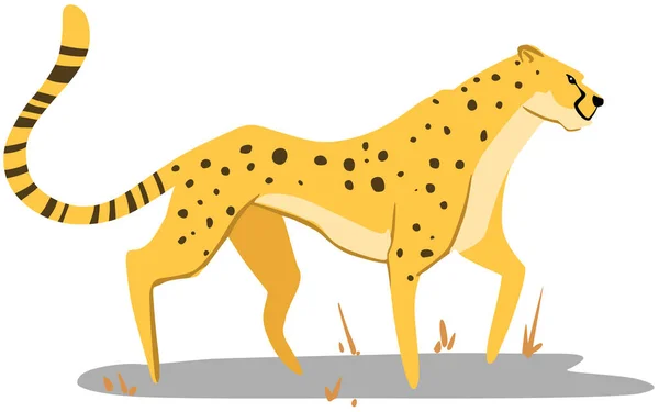 Girafa Deserto Ilustração Vetorial — Vetor de Stock