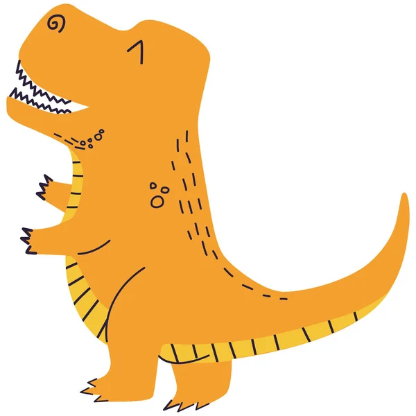 Vector Ilustración Dinosaurio — Vector de stock