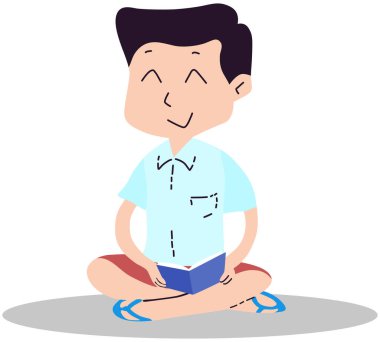 Tıbbi maskeli ve kitaplı bir adam.