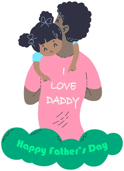 Glückliche Muttertagskarte Mit Süßem Kleinen Mädchen Und Frau Mit Herz — Stockvektor