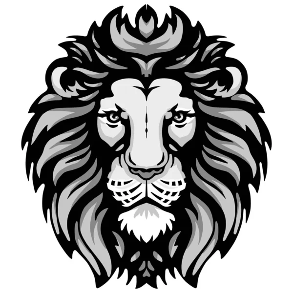 Vetor Design Logotipo Cabeça Leão — Vetor de Stock
