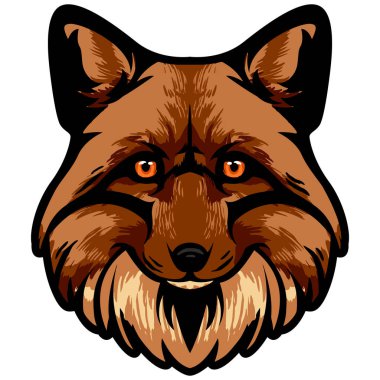 Bir tilki kafası portresi 