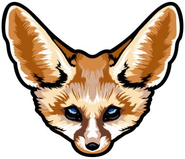 Şirin tilkinin vektör çizimi 