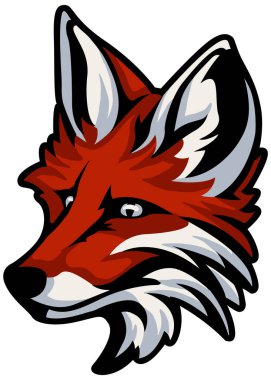 fox head, vector illustration 