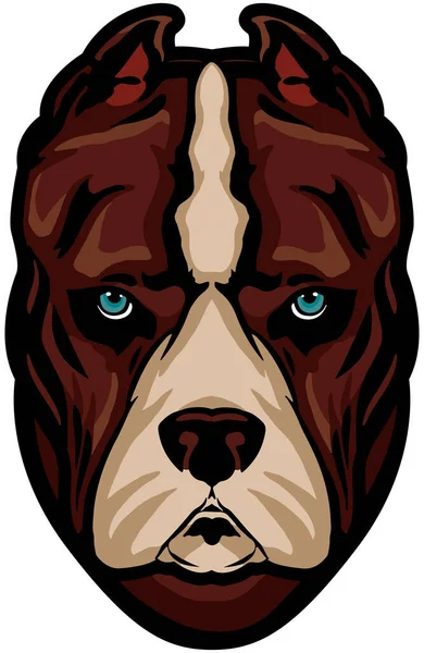 stock vector vector illustration of a dog head 