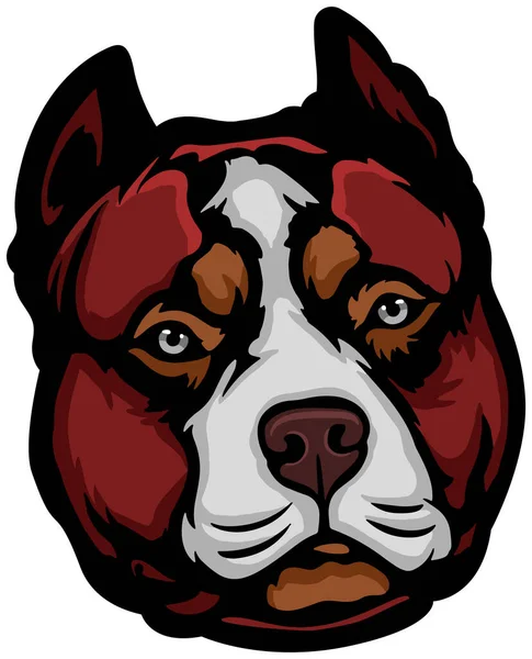 Illustration Head Bulldog — Stock Vector