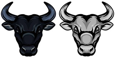vektör illüstrasyon boğa başı 