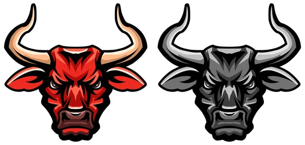 Bull Head Bull Horns Horn — Stock Vector