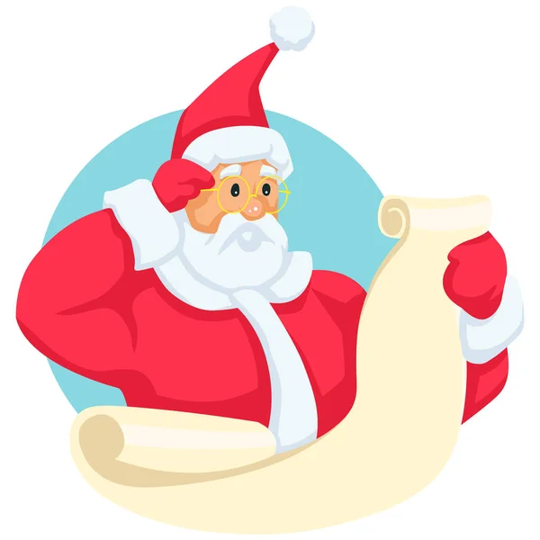 Άγιος Βασίλης Κρατάει Ένα Μεγάλο Σάκο Δώρα — Διανυσματικό Αρχείο
