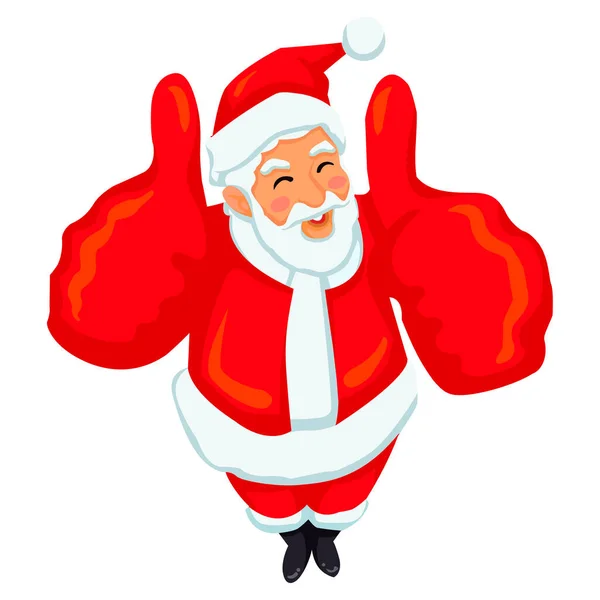 Χαρακτήρας Κινουμένων Σχεδίων Vector Santa Claus — Διανυσματικό Αρχείο