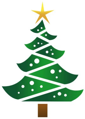 Hediyeli Noel Ağacı tasviri. Tatil günü. Noel.