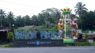 Kulon Progo Anıtı, Yogyakarta / Endonezya - 25 Aralık 2022.