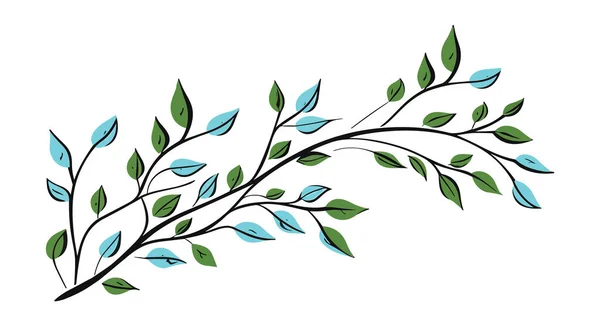 Ilustrasi Cabang Pohon Untuk Seni Dinding Dan Stiker - Stok Vektor