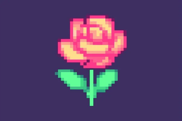 Rosa Pixel Kunst Pixel Kunst — Stockvektor