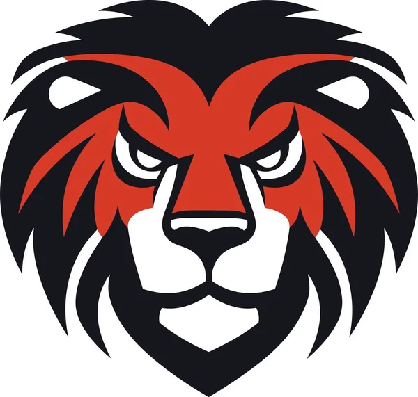 Löwenvektor Für Logo Aufkleber Und Tätowierung — Stockvektor