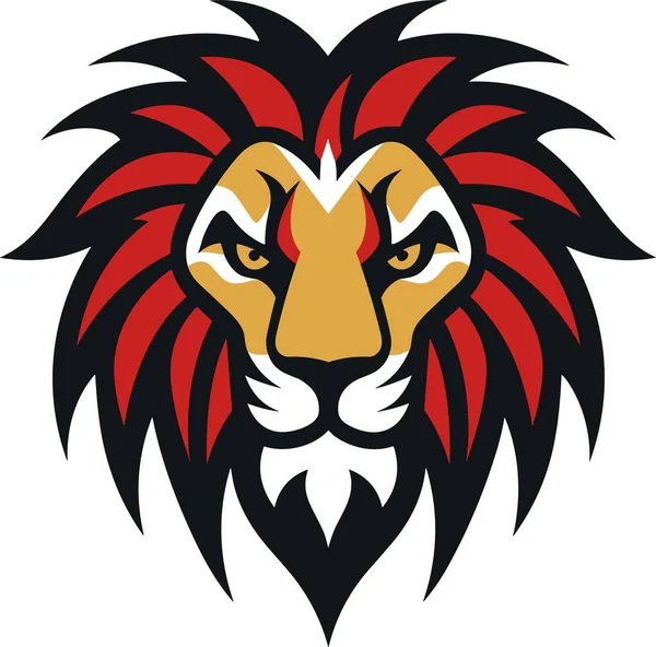 Löwenvektor Für Logo Aufkleber Und Tätowierung — Stockvektor