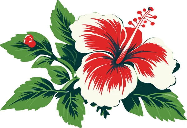 Квітка Гібіскуса Векторні Ілюстрації Логотипів Татуювань Наклейок Настінних Декорів Ліцензійні Стокові Вектори