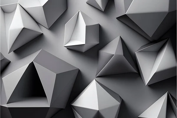 Grey geometrical shapes background