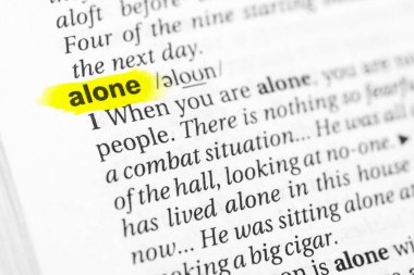 Vurgulanmış İngilizce kelime 