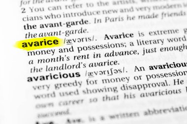 Vurgulanmış İngilizce kelime 