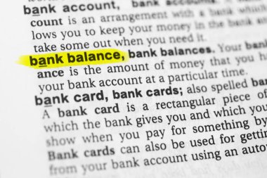 Vurgulanmış İngilizce kelime 