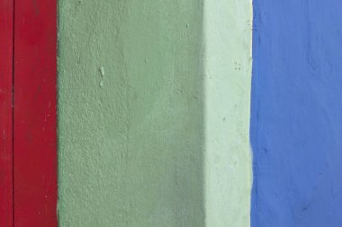 Boyanmış duvarlı kompozisyon ayrıntıları. 