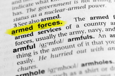 Vurgulanmış İngilizce kelime 