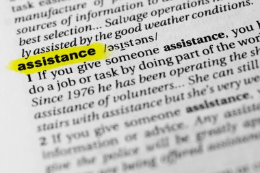 Vurgulanmış İngilizce kelime 