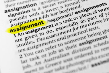 Vurgulanmış İngilizce kelime 