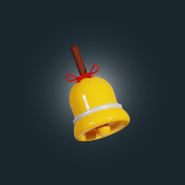 3d Christmas Bell Illustration