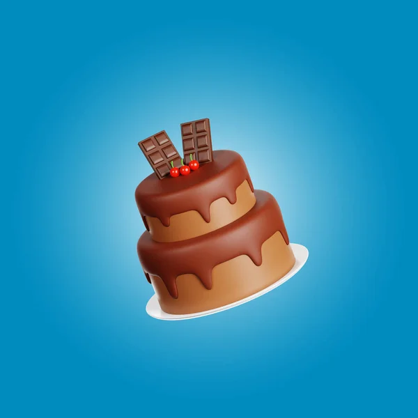 Cake 3d Food Illustration