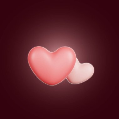 valentine heart 3d Illustration