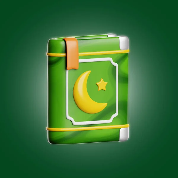 Ramadã Alcorão Sagrado Livro Icon Ilustração — Fotografia de Stock