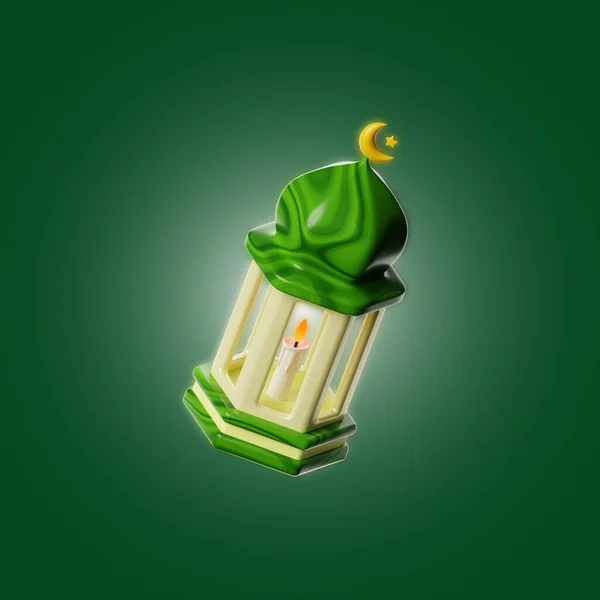 stock image Ramadan Islamic Lantern 3d Icon Illustration