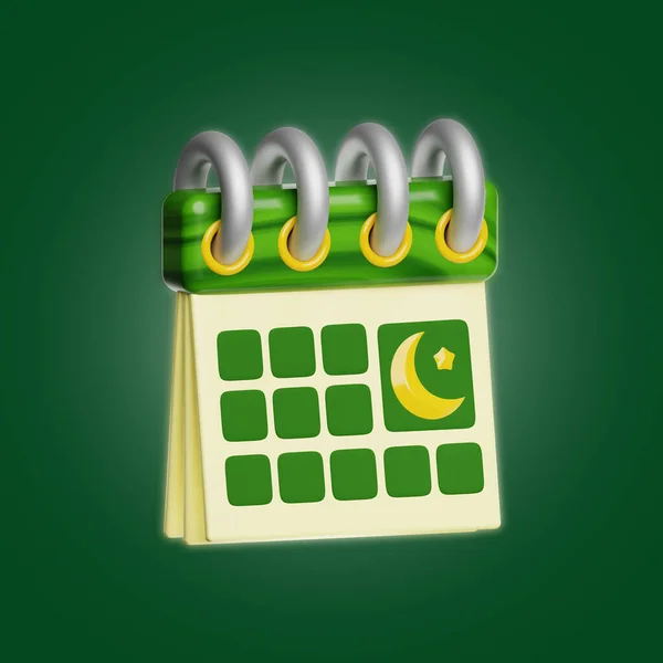 Ramadã Ramadã Calendário Icon Ilustração — Fotografia de Stock