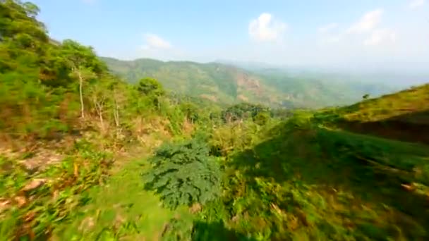 Prachtige Berglandschappen Van Noord Thailand Chiang Rai Vanuit Fpv Drone — Stockvideo