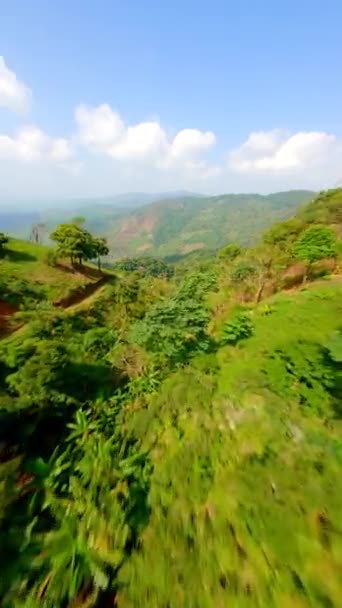 Горные Ландшафты Северного Таиланда Чианграе Помощью Беспилотника — стоковое видео