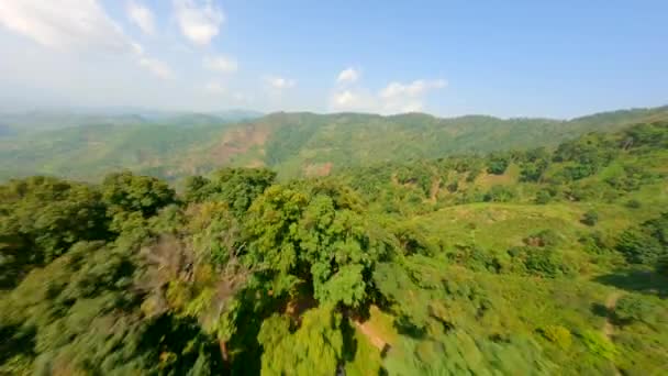 Krásné Horské Krajiny Severního Thajska Chiang Rai Dynamické Perspektivy Fpv — Stock video
