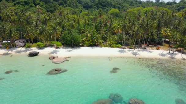 Stunning Tropical White Sandy Beach Thailand — Stock Video