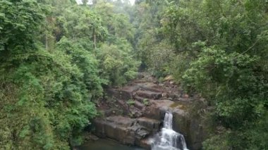 Tayland 'da ormandaki güzel tropikal şelale. 