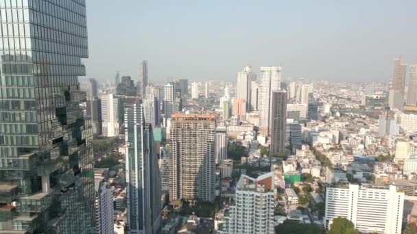 Вид Воздуха Центр Бангкока — стоковое видео