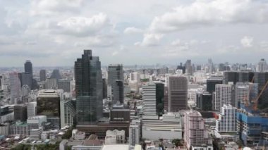 Tayland şehir merkezindeki Bangkok 'un hava manzarası. 