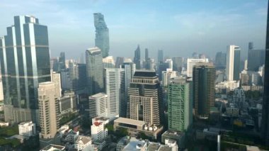 Bangkok, Tayland 'da gökdelenler panoraması.