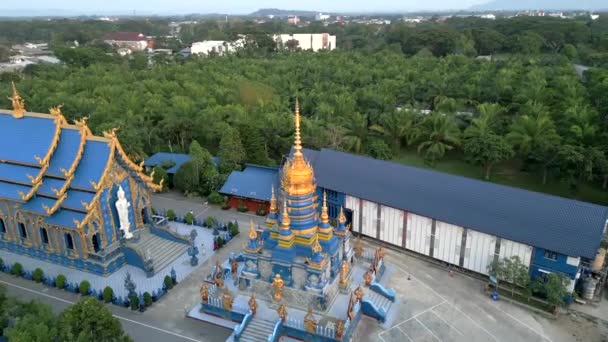 Blue Temple Chiang Rai Thailand — Stock Video