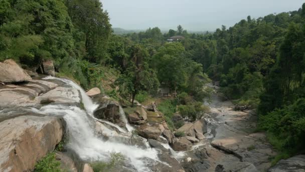Fantastiskt Tropiskt Vattenfall Norra Thailand Chiang Mai — Stockvideo