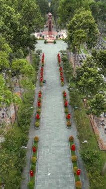 Cu Chi, Vietnam 'daki savaş mezarlığı. Havadan