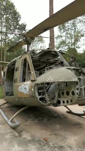 Катастрофа Вертолёта Вьетнаме — стоковое видео